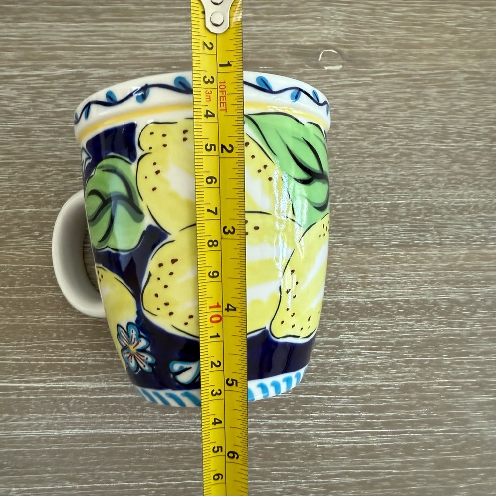 Starbucks vintage Italian lemon hand painted mug circa 2002. - Picture 10 of 13